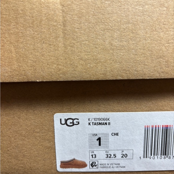 Size 1Y UGG Kids Tasman II Chestnut Slipper Shoe With 100% Authentic 1019066K - Picture 5 of 5